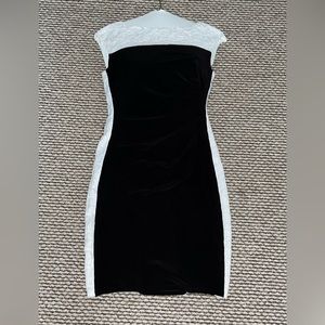 Chaps Dress - Size M - Black